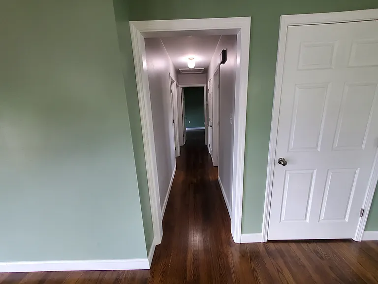 Looking into the hallway from living room