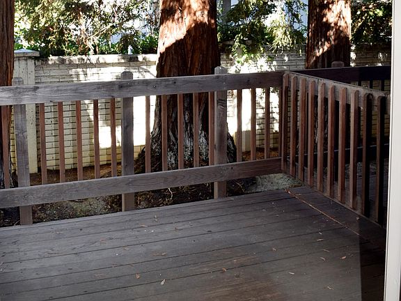 Large Front Porch Nicely Shaded by the Redwoods