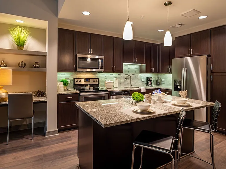 Enjoy your meals in this modern space.