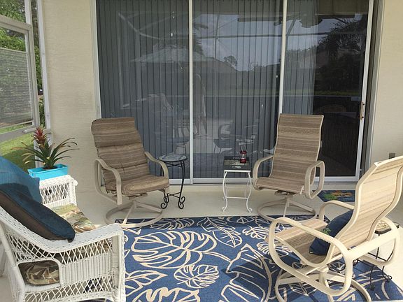 Patio area by pool