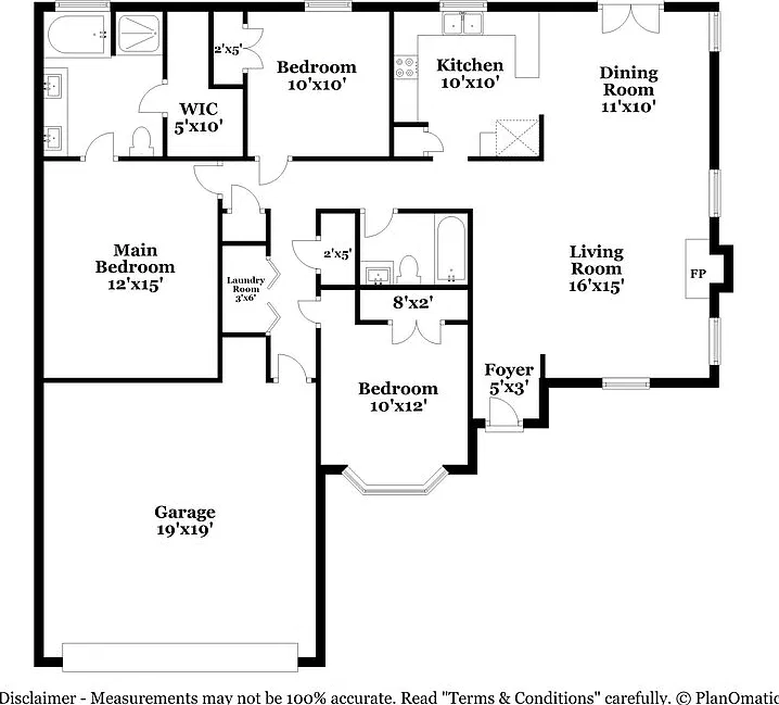 3 bed, 2.0 bath, 1259 sqft, $2,155 — Photo 2