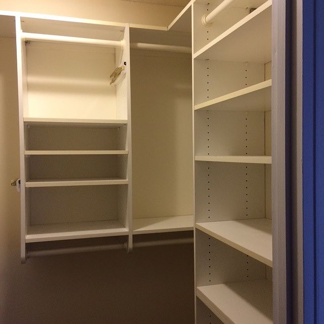 3 built in closets in master bedroom