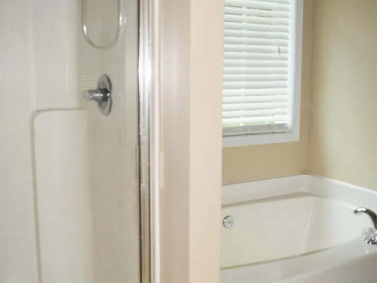 Master Bathroom w/ shower & separate tub. Walk-in closet.