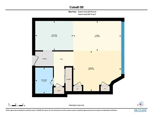 Floor plan Cobalt Nova (Studio)