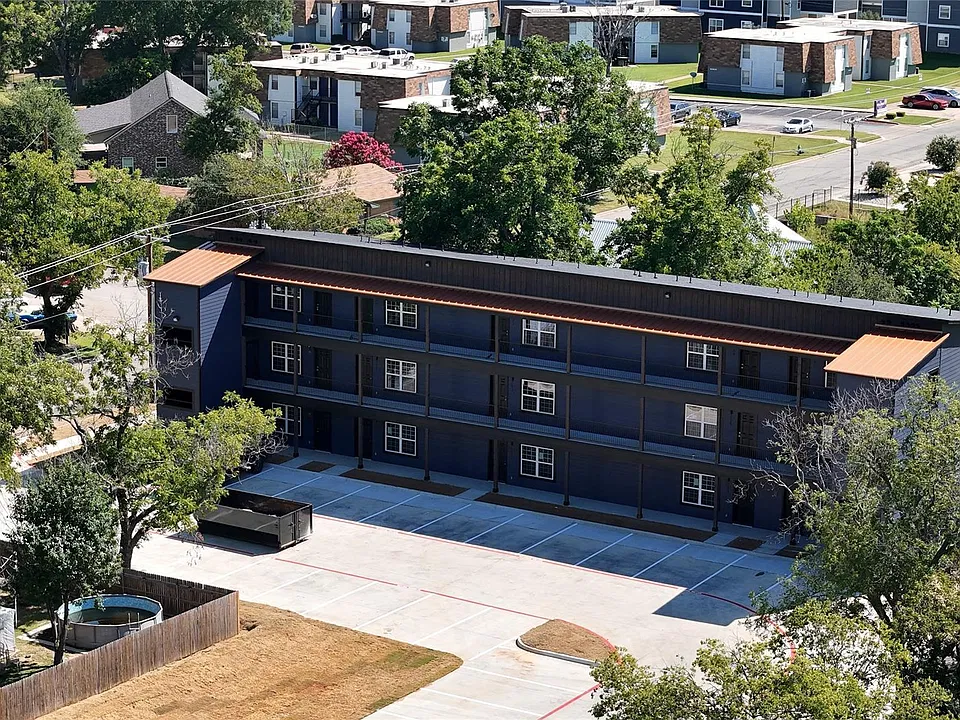 Ariel of 2 story building near Tarleton University