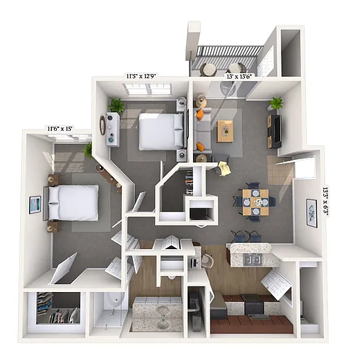 Floor plan 21A-B