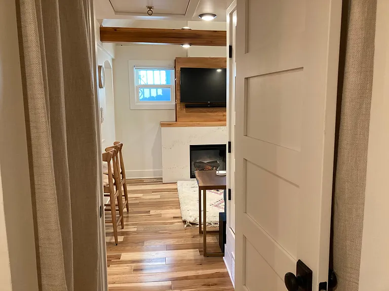 View from Bedroom to Living Space