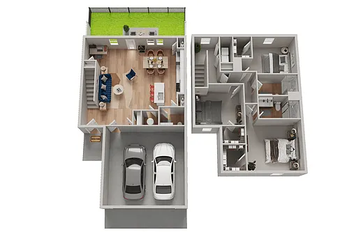Floor plan The Eden with Fenced Yard