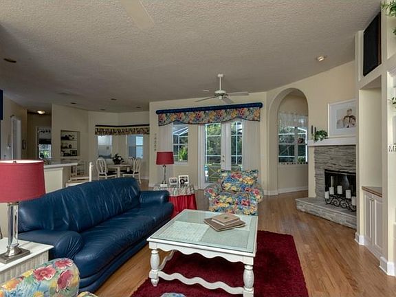 Family Room with French Doors Leading to Pool