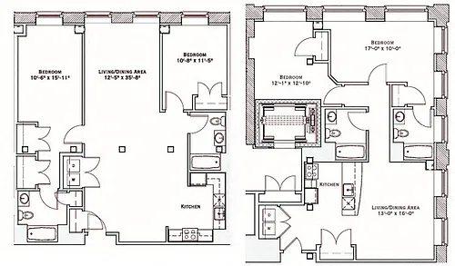 Floor plan 2 Bedroom Live and Work