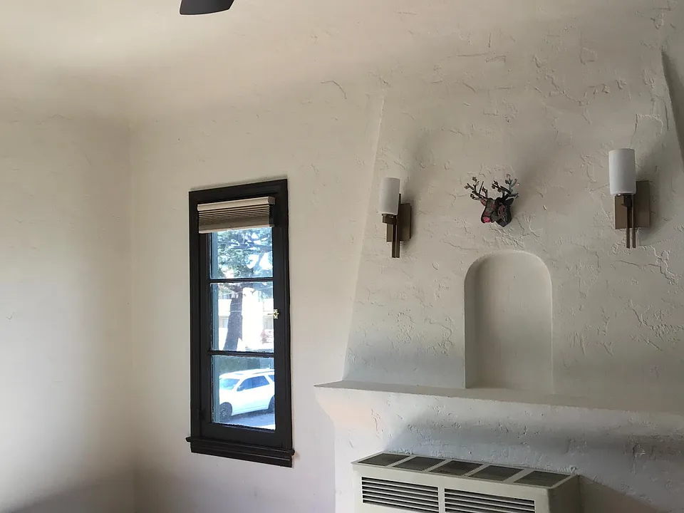 decorative mantel (ugly heater is gone now!)