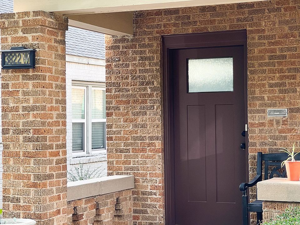 front door and porch area