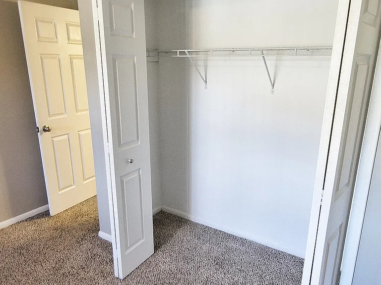 Generous closet space