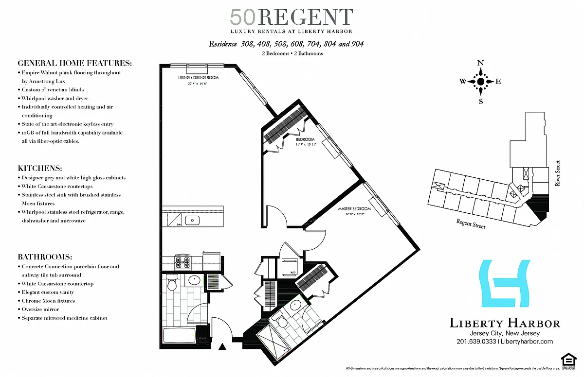 Floor plan 50 REGENT-2 BEDROOM PLAN B