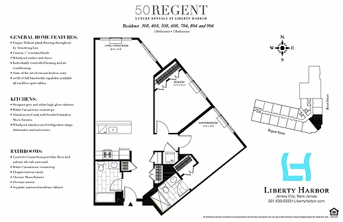 Floor plan 50 REGENT-2 BEDROOM PLAN B