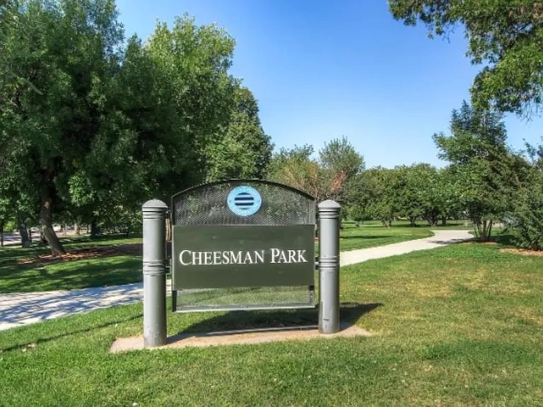 One block from Cheesman Park