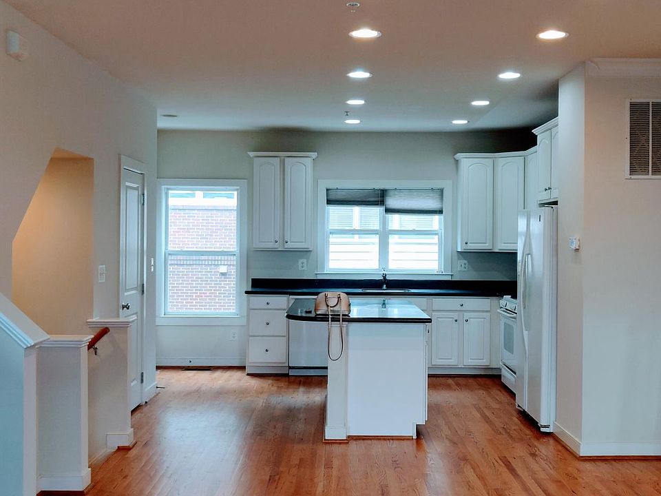 Kitchen from living area corner.