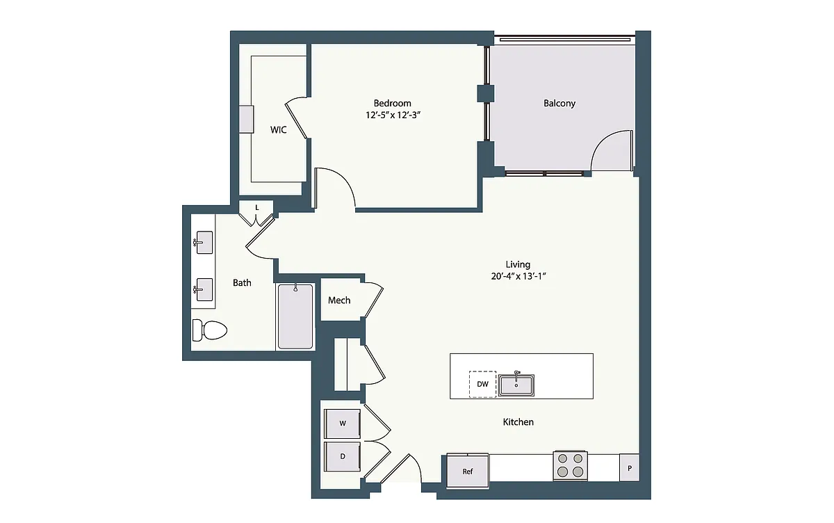 Floor plan 1B2