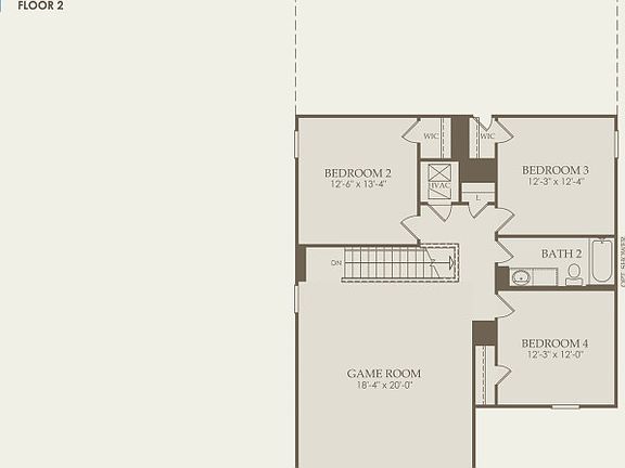 Enloe Floor Plan, Quick Move-in Home, Floor 2
