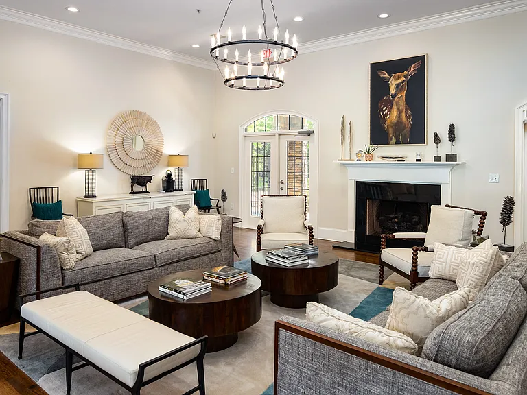 Resident clubhouse seating area