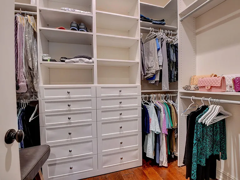 One of two walk-in closets in Master Bedroom