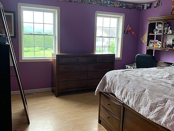 Bedroom with walk in closet 