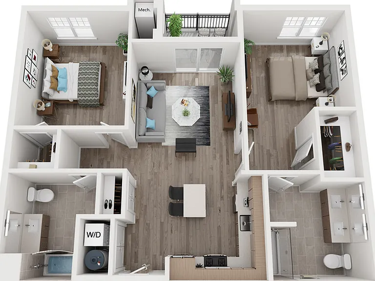 Explore the smart design of this contemporary apartment, offering comfort and style. Explore the smart design of this contemporary apartment, offering comfort and style.