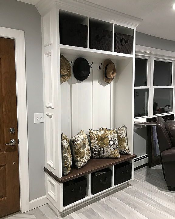 FAMILY ROOM CUBBY SHELVES 