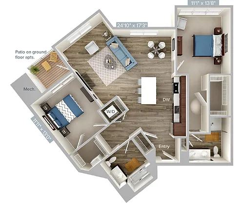 Floor plan B6-1206