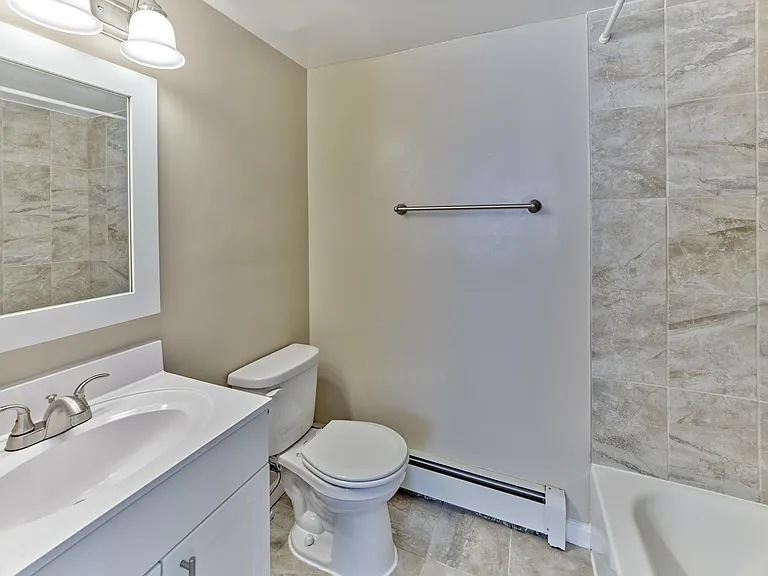 Bathroom with upgraded finishes