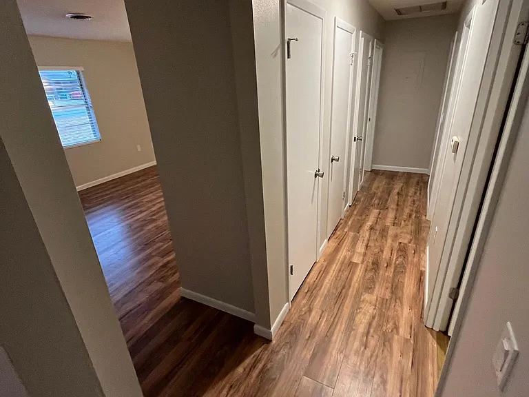 Hall with Storage Closets
