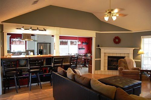 Living & Fireplace View