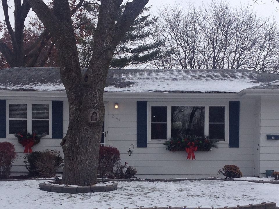 Front of home winter time