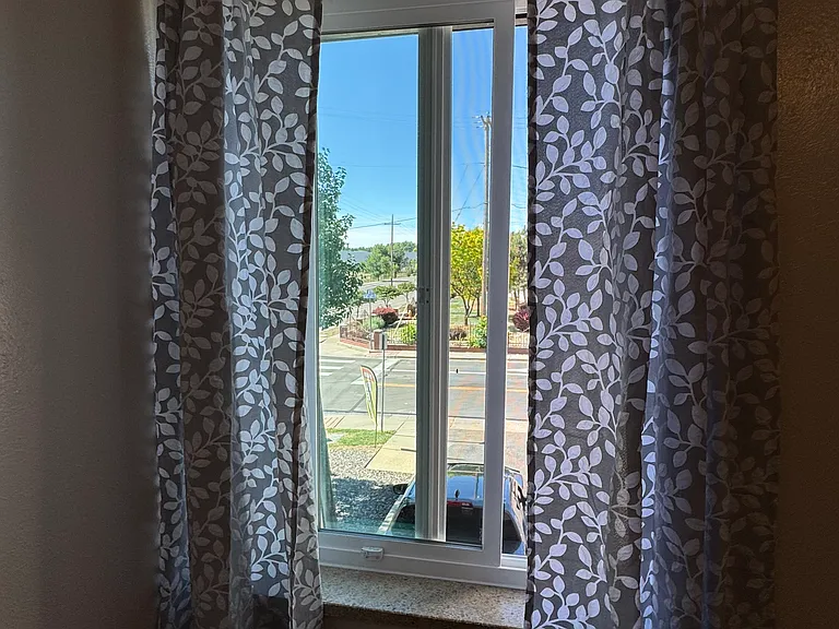 New windows and drapes.