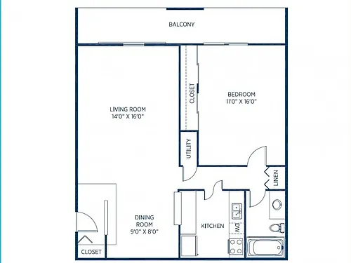 Floor plan 1CR