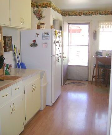 Kitchen with cabinets