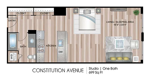 Floor plan Constitution Avenue