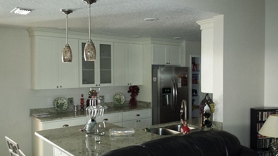 Kitchen with granite counter