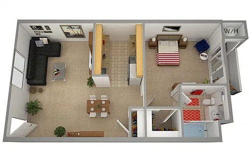 Floor plan Adobe D1