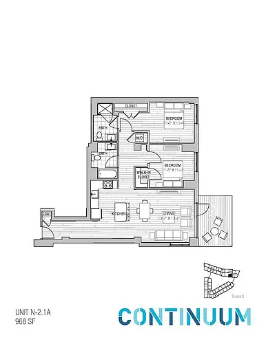 Floor plan 1 Bedroom