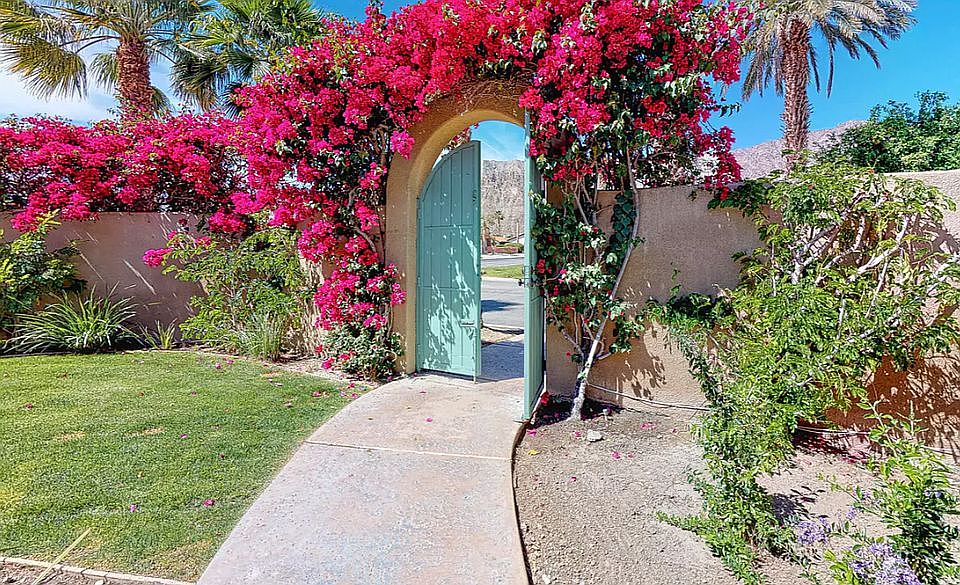 Inside front gate to propert