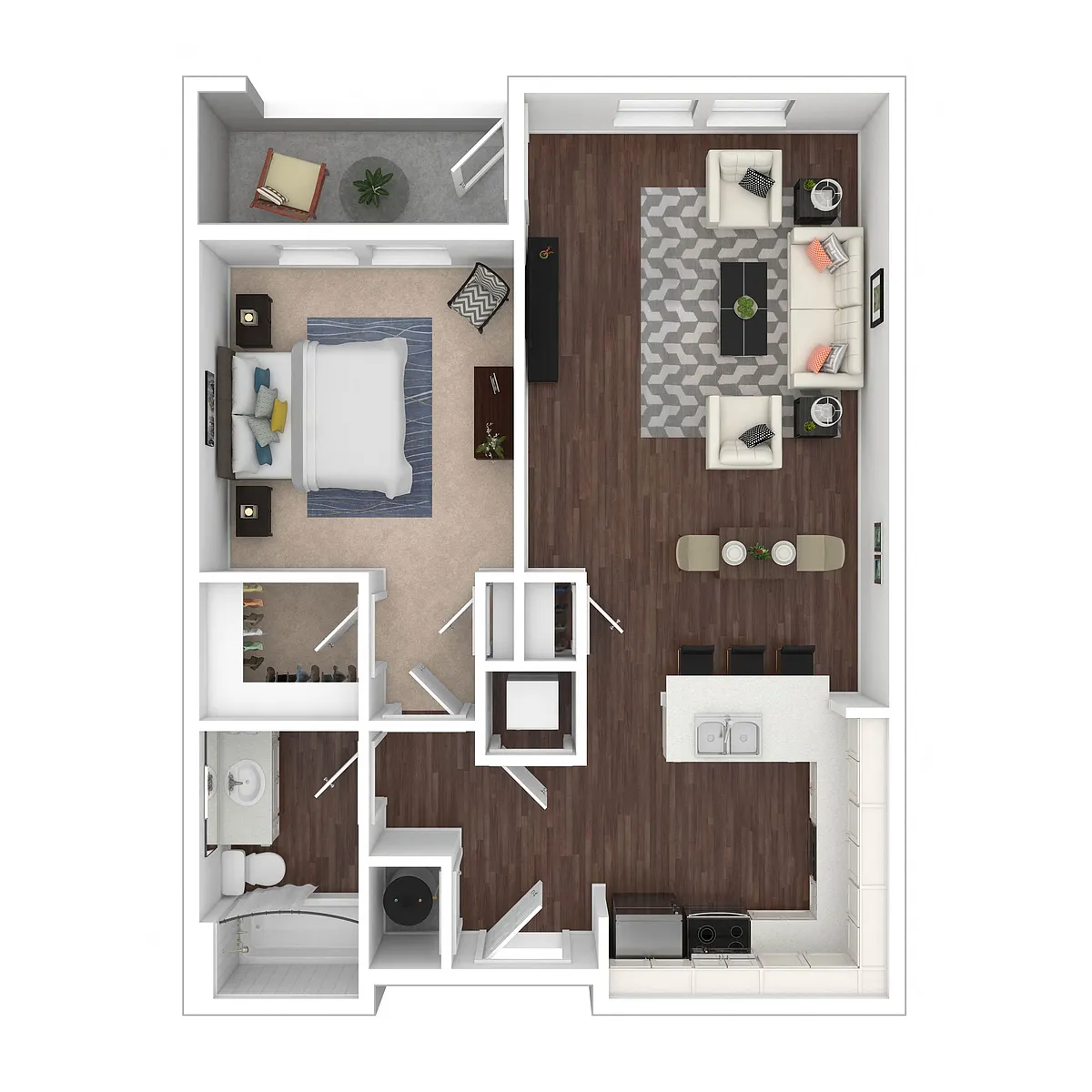 Floor plan One Bedroom