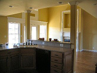 Notice trim above doors 