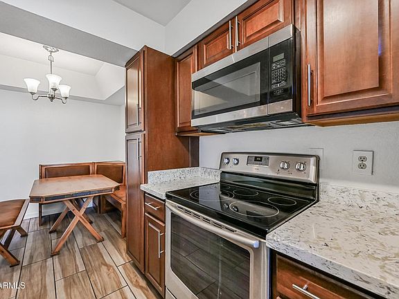 Kitchen/dinning area in the back.