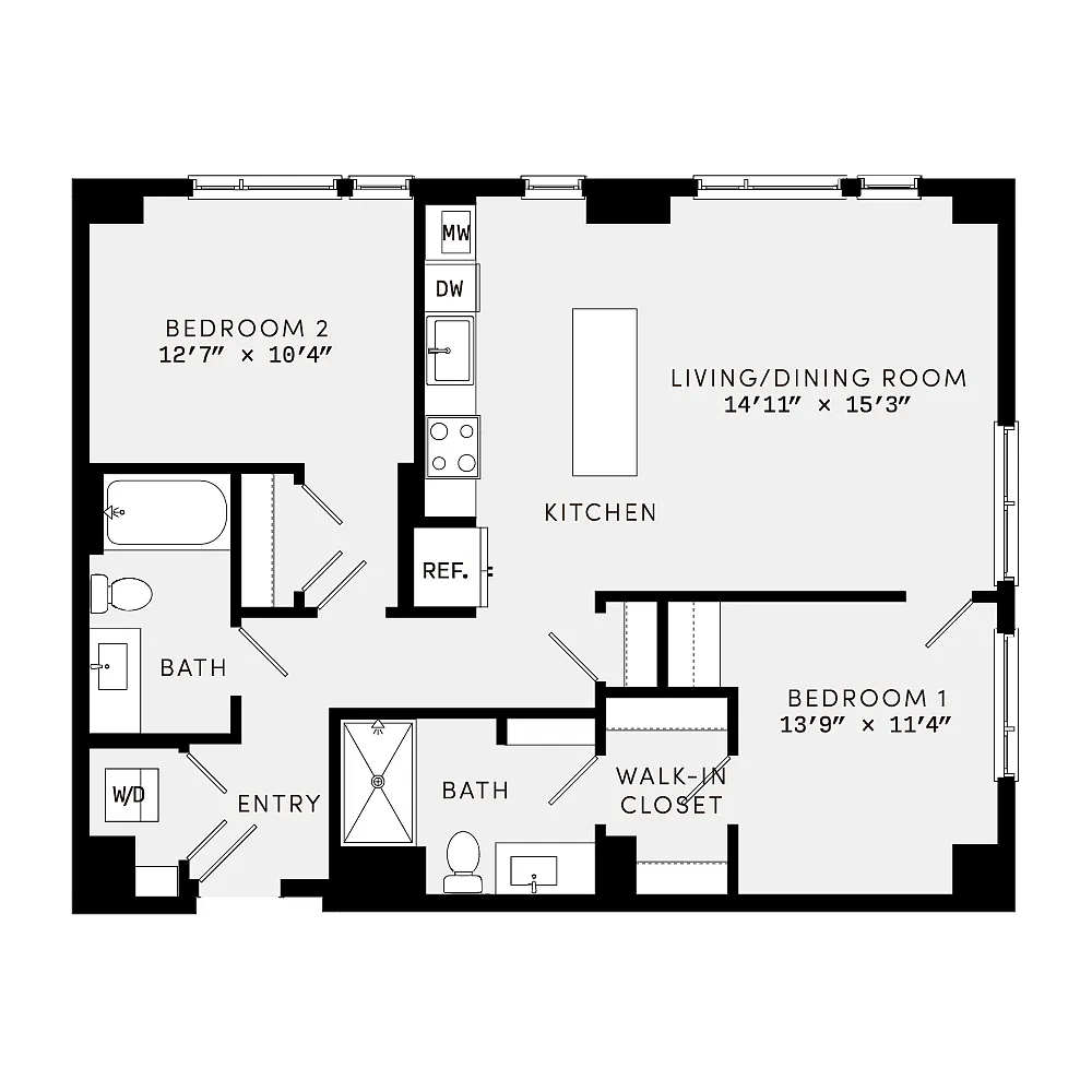 Floor plan B1B