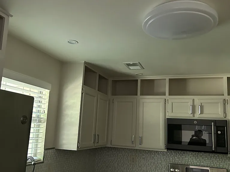 Cabinetry with Storage above