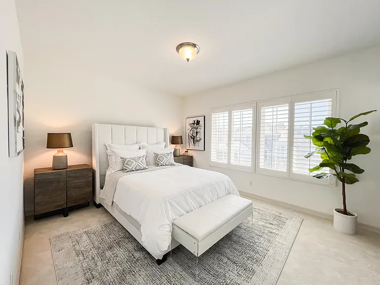 Bedroom 4 - oversized, lots of natural light from large windows.