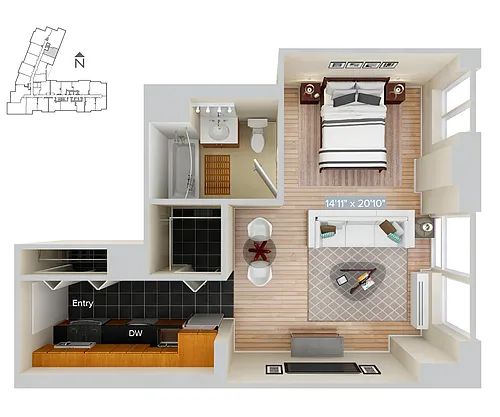 Floor plan Furnished-f-S4-518