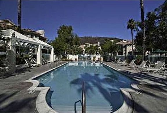 Unitl directly ahead from pool.