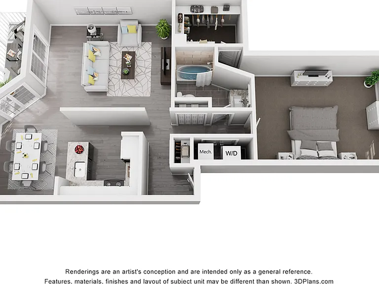 One Bed One Bath - A1 One Bed One Bath - A1